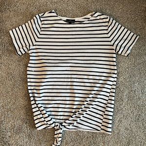 Nursing Queen Striped Tie Top